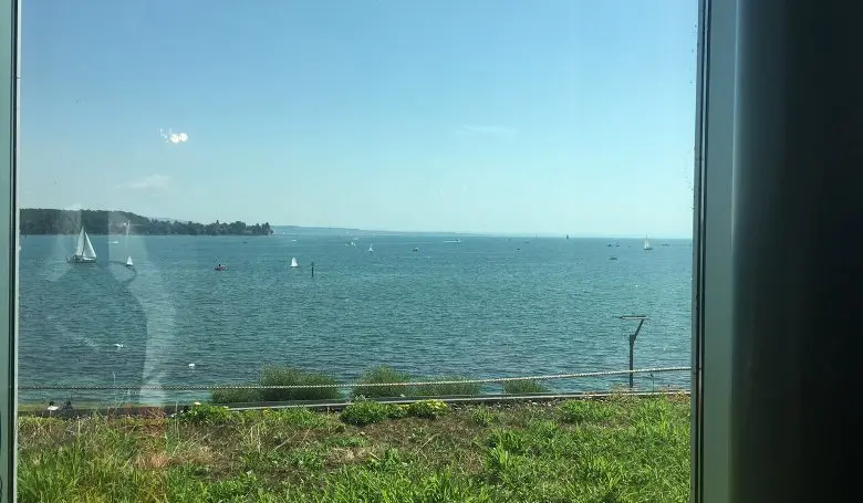 Из окна поезда во время поездки на каникулы в Германию, в Humboldt Institut с Allterra Education